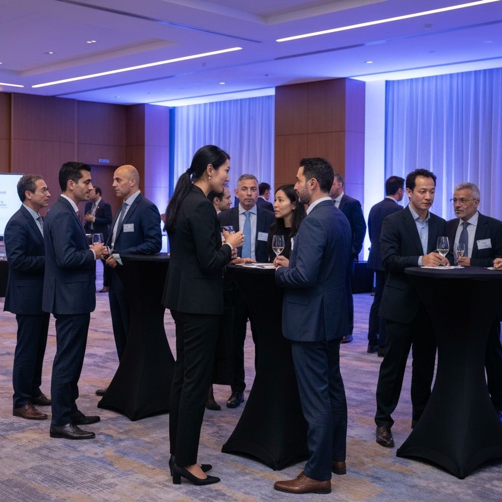 Professionals networking at the CX Summit