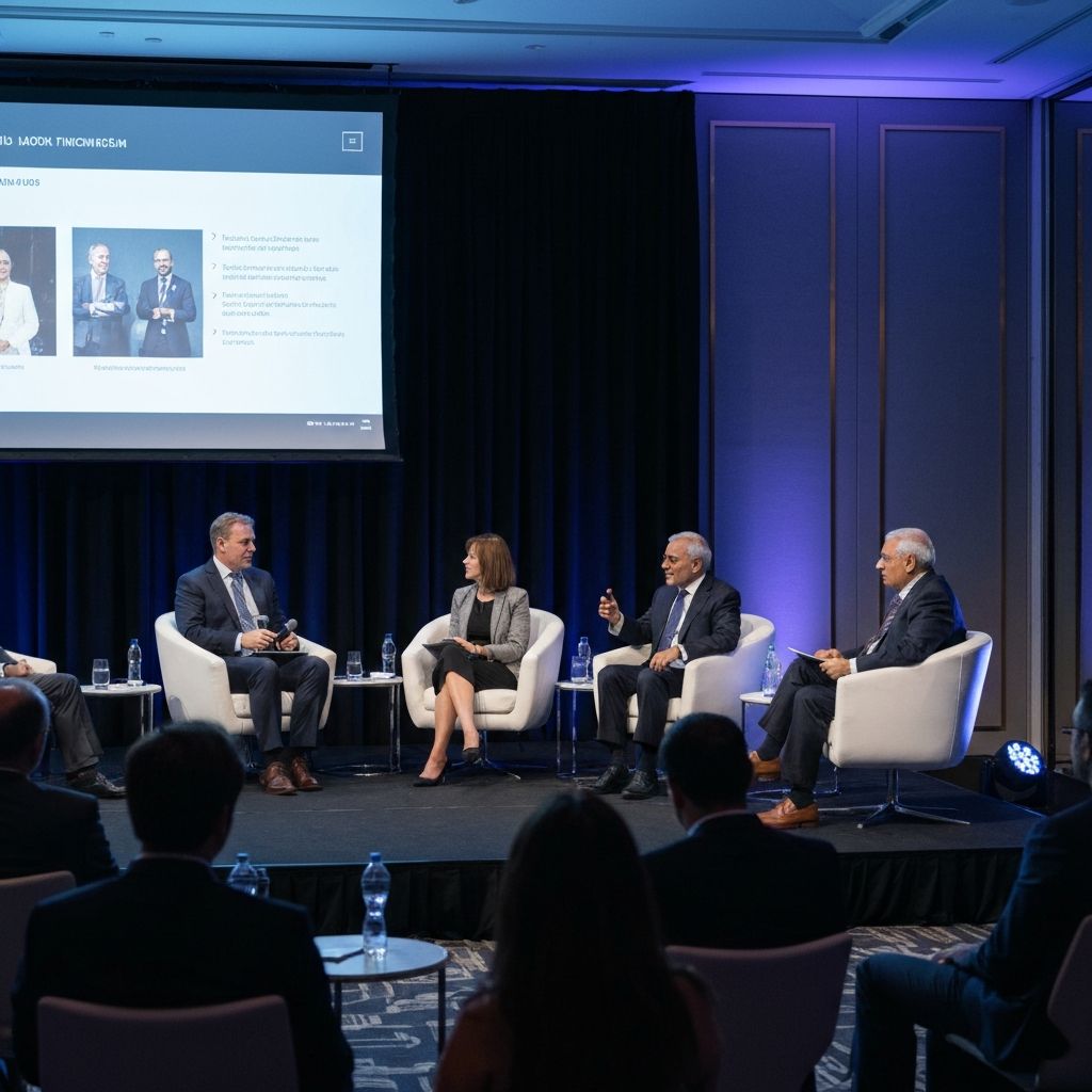 Speaker panel at the summit